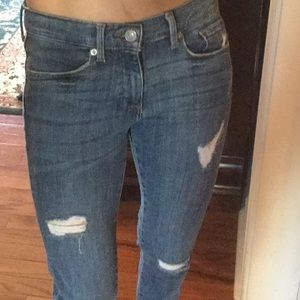 Banana Republic Premium Denim Distressed Jeans